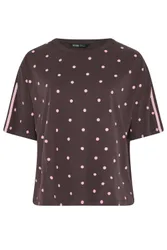 Women's Polka Dot T-Shirt in Chocolate Size: 12 - Chocolate - Size: 12