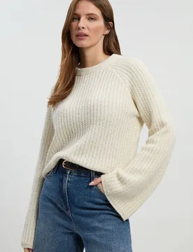 Womens Sequin Knit Tie Bow Jumper - Monochrome Multi - Size X-Small - Karen millen - FashionsVida