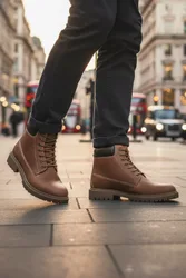 Bracken Mens Leather Boots