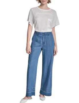 DKNY - Pantalón recto de tencel - DKNY - FashionsVida