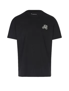 T-Shirt nero M - Knowledge Cotton Apparel - FashionsVida