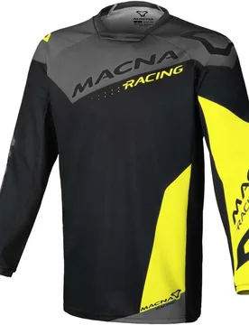 Maglie Motocross Backyard-1 Nero Grigio fluo Giallo taglia S - Macna - FashionsVida