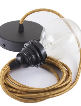 Cables Lampe Suspendue Pendel Pour Abat-jour Rm22 50 Cm Whiskey / Black One Size - Creative - FashionsVida