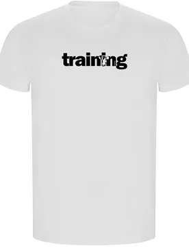 T-shirt à Manches Courtes Word Training Eco White XL - Kruskis - FashionsVida