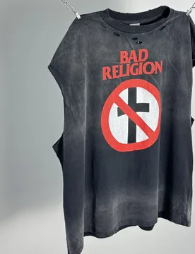 SS BAD RELIGION 93 Tour Kanye West Tank Tops Casual Summer Cotton Inkjet Dirty Oversized Tops Vintage Vest for Men Clothing - Aliexpress - FashionsVida