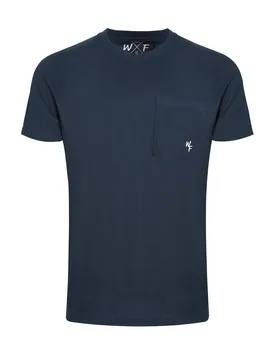 Weird Fish Keaton Super Soft Pocket T-Shirt Size S - men men all-mens men tshirts men tshirts plain new-arrivals ben-curry offers all-offers offers me - Navy - FashionsVida