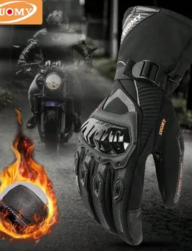 Guantes de motocicleta a prueba de viento e impermeables, guantes de conducción de moto/motocicleta con pantalla táctil, guantes de motocross de inv - Shein - FashionsVida