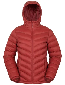 Women's Seasons Padded Winter Jacket Water Resistant in Burnt Orange Size: 16 - Burnt Orange - Size: 16 - Mountain Warehouse - FashionsVida