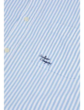 Camisa de hombre regular fit a rayas con bolsillo - Scalpers - FashionsVida