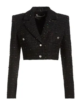 Americana Mujer Negro 34,36,42 Mujer - Alessandra Rich - FashionsVida