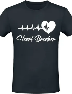 T-Shirt - Heart Breaker - M bis 3XL - für Männer - Größe 3XL - schwarz - Männer - male - Sprüche - FashionsVida