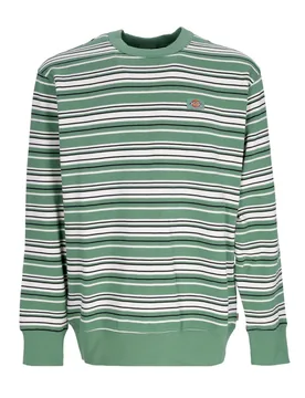 Felpa Girocollo Uomo Westover Stripes Sweatshirt Dark Ivy - Dickies - FashionsVida