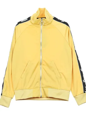 Giacca Tuta Donna Bomber Sweatshirt Logo Bands Gold - SHOESHINE - FashionsVida