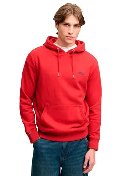 Sweat à Capuche Essential Logo Expedition Red S - Superdry - FashionsVida