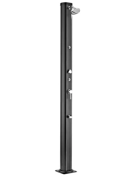 Aluminium Round Solar Shower 32l Black One Size unisex - Gre Accessories - FashionsVida
