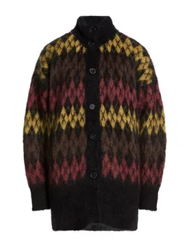 Strickjacke Damen Schwarz 1 Damen - SOLOTRE - FashionsVida