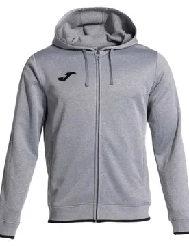 Felpa Con Cappuccio Olimpiada Grey Melange / Black 7-8 Anni - Joma - FashionsVida