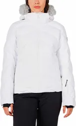 Veste de ski protectrice et isolante - W Staci Insulated Jacket White - Taille L - Blanc