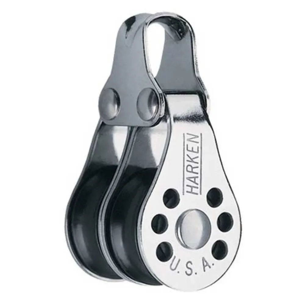 Double Micro Pulley Silver / Black One Size unisex - Harken - FashionsVida
