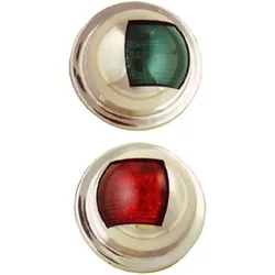 Stainless Steel 42.8ma Port/starboard Navigation Led Light Kit 41x71 Mm 12v 2 Units Grey One Size unisex