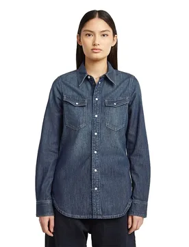 Chemise à Manches Longues Slim Western Antique Faded Hurricane 2XS - G-Star - FashionsVida