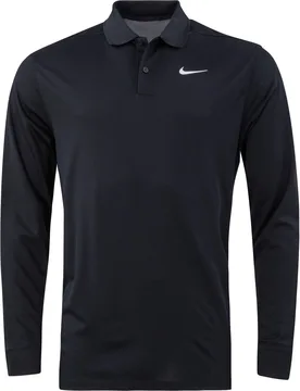 Golf Polo Dri-FIT Victory, Langarm, schwarz s - Nike - FashionsVida