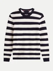 Gestreiftes Langarmshirt Schwarz M