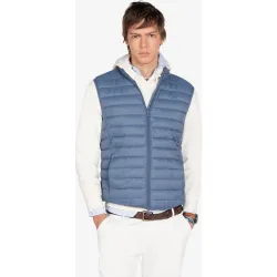 Harper & Neyer - Chaleco de hombre guateado liso en claro