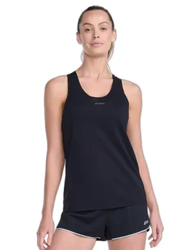 T-shirt Sans Manches Light Speed Tech Black / Black Reflective M - 2XU - FashionsVida