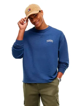 Sweat-shirt Dm0dm23580 Basic Navy L - Tommy Jeans - FashionsVida