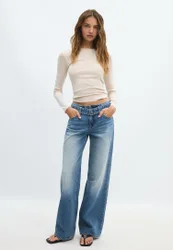 Langarm-Basic-Shirt Steingrau M