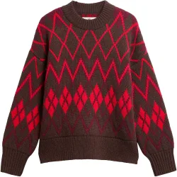 Jersey de mujer adina fairisle con mezcla de lana