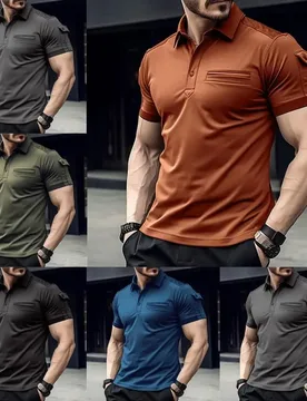 New Spring Summer Men's HighQuality Hot Selling Pure Cotton Short Sleeved Polo Shirt Casual Sports Travel Top - Aliexpress - FashionsVida