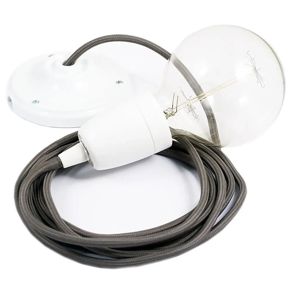 Cables Suspension Luminaire Rm03 2 M Grey / White One Size - Creative - FashionsVida