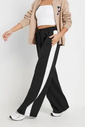 Women's Petite Wide Leg Joggers Pants in Black Size: 18 - Black - Size: 18