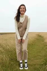 Women's Corduroy Jumpsuit - - Size: 14