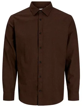 Chemise à Manches Longues Field Melange Mulch 2XL - Jack & jones - FashionsVida