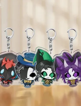 The Freak Circus Anime KeyChain Doctor Ticket Taker Jester Men Key Chain for Women Cartoon Figure Acrylic Keyring Pendant Gifts - Aliexpress - FashionsVida