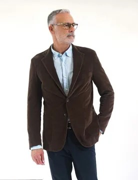Americana casual de hombre soft slim liso en - Wickett Jones - FashionsVida