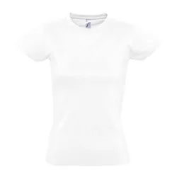 Womens/ladies Imperial Short-Sleeved T-Shirt (Absolute White) - Size Small