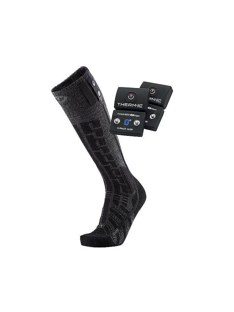 Beheizbare Skisocken Ultra Warm Comfort S.E.T + S-PACK 1400B schwarz 42-44 B - Therm-ic - FashionsVida