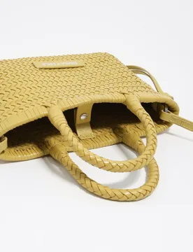 Bolso de hombro 100% piel trenzada multiposición - Bimba y Lola - FashionsVida