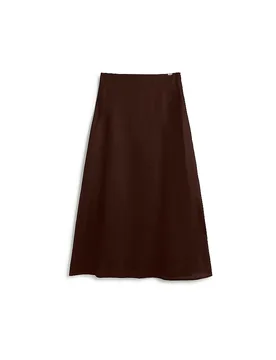 Ecoalf Midifalda BETH marrón 36 - Ecoalf - FashionsVida