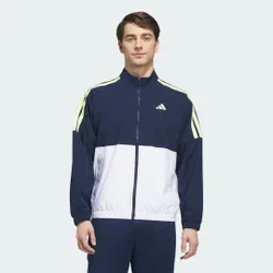GIACCA A VENTO BEYOND TWISTWEAVE FULL-ZIP M White / Collegiate Navy