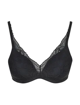 BH mit Bügel BODY MAKE-UP ILLUSION LACE black schwarz 80D damen - Triumph - FashionsVida