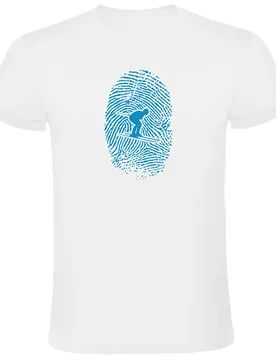 T-shirt à Manches Courtes Skier Fingerprint White 3XL - Kruskis - FashionsVida