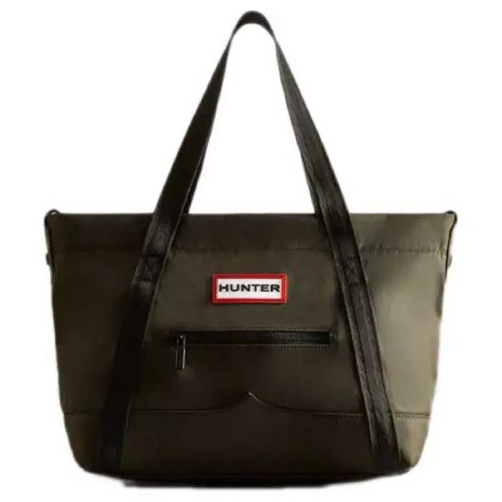 Borsa A Tracolla In Tessuto Nylon Midi Nylon Dark Olive One Size - Hunter - FashionsVida
