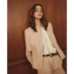 Chaqueta ligera de mujer con rayas