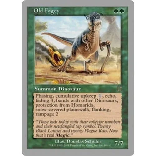 Old Fogey (foil) Unhinged - Magic: The Gathering - FashionsVida