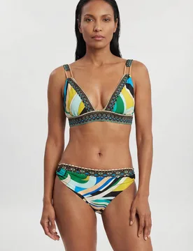 Women's Placement Print Bikini Bottom Size: Medium - Multicolor - Size: M - Karen millen - FashionsVida